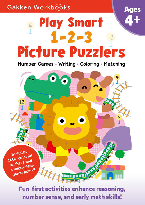 Play Smart 1-2-3 Picture Puzzlers Age 4+ by Gakken early childhood experts, 9784056210323