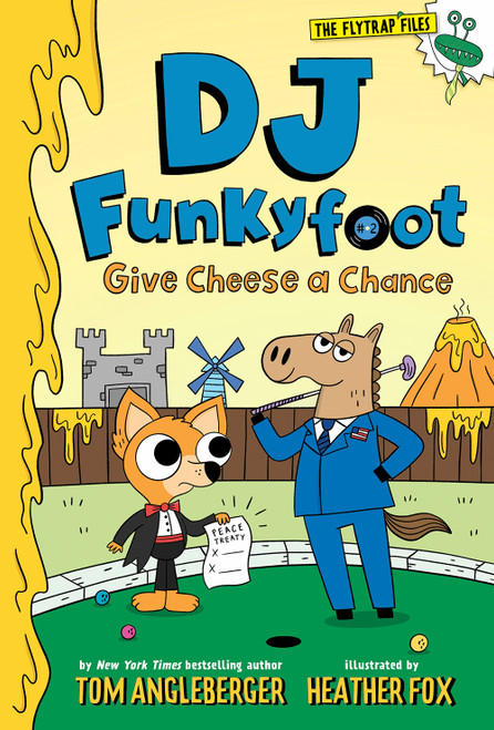 DJ Funkyfoot: Give Cheese a Chance (DJ Funkyfoot #2) by Tom Angleberger, Heather Fox, 9781419747304