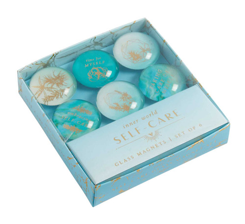 Self-Care: Glass Magnet Set (Set of 6) by Insights, 9781647221881