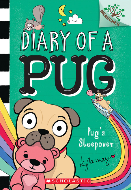 Pug's Sleepover: A Branches Book (Diary of a Pug #6) by Kyla May, Kyla May, 9781338713473