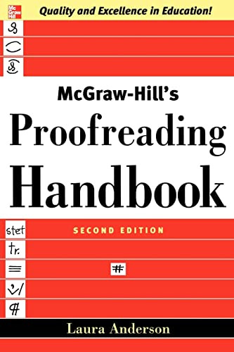 McGraw-Hill's Proofreading Handbook by Laura Killen Anderson, 9780071457644