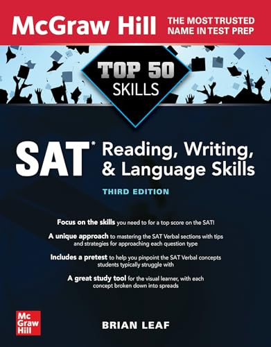 Top 50 SAT Reading, Writing, and Language Skills, Third Edition by Brian Leaf, 9781264274789