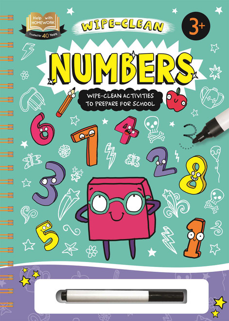 Help With Homework: Numbers-Wipe-Clean Activities to Prepare for School (Includes Wipe-Clean Pen) by IglooBooks, Katie Abey, 9781839037122