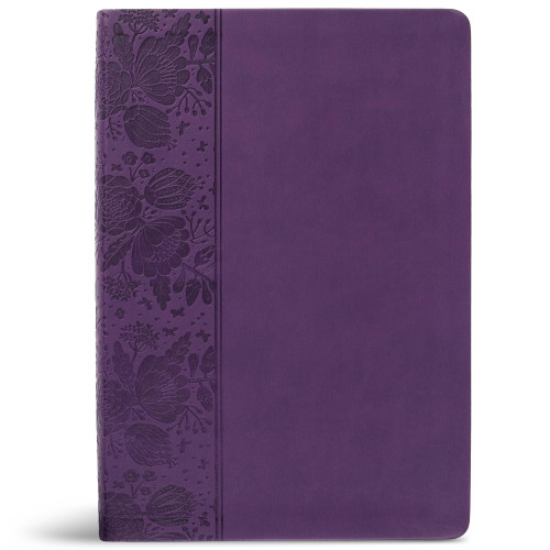 CSB Super Giant Print Reference Bible, Value Edition, Purple LeatherTouch by CSB Bibles by Holman, 9781087758039