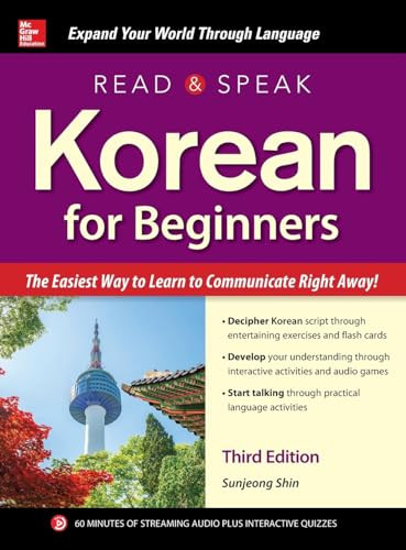 Read and Speak Korean for Beginners, Third Edition by Sunjeong Shin, 9781260031034