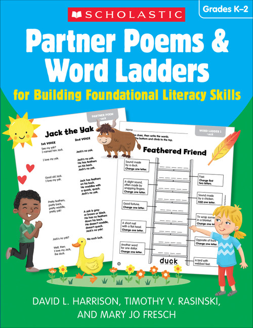Partner Poems & Word Ladders for Building Foundational Literacy Skills: Grades K-2 by David L. Harrison, Timothy V. Rasinski, Mary Jo Fresch, 9781338792904