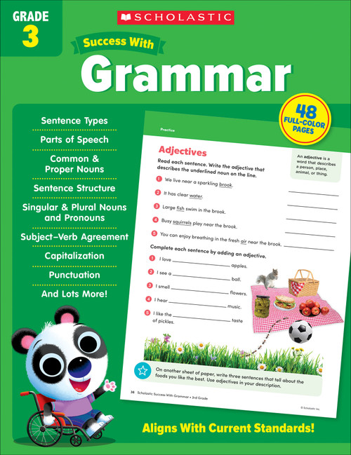 Scholastic Success with Grammar Grade 3 Workbook by Scholastic Teaching Resources, 9781338798401
