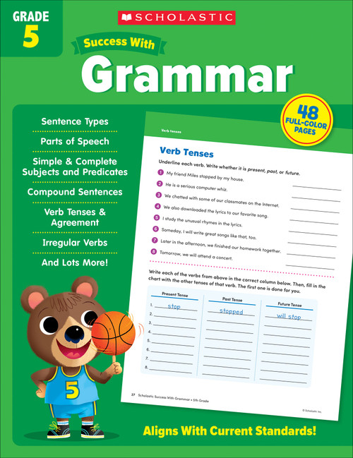 Scholastic Success with Grammar Grade 5 Workbook by Scholastic Teaching Resources, 9781338798432