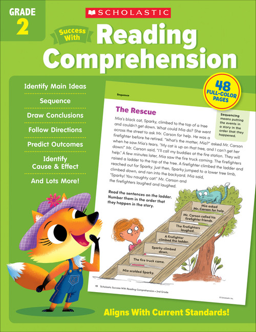 Scholastic Success with Reading Comprehension Grade 2 Workbook by Scholastic Teaching Resources, 9781338798593