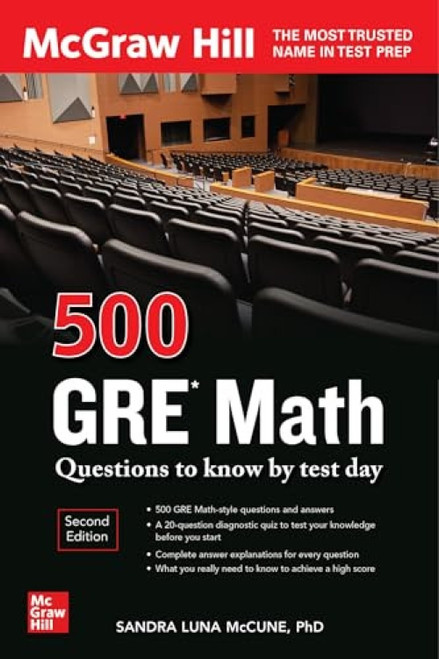 500 GRE Math Questions to Know by Test Day, Second Edition by Sandra Luna McCune, 9781264278190