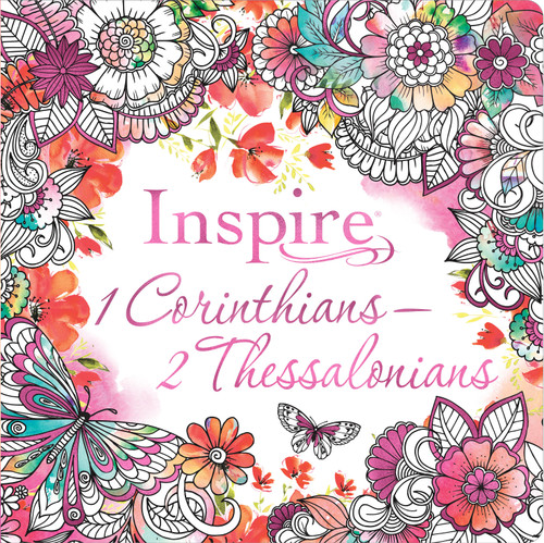 Inspire: 1 Corinthians--2 Thessalonians (Softcover) (Coloring & Creative Journaling through 1 Corinthians--2 Thessalonians) by New Living Translation, Tyndale, 9781496455017