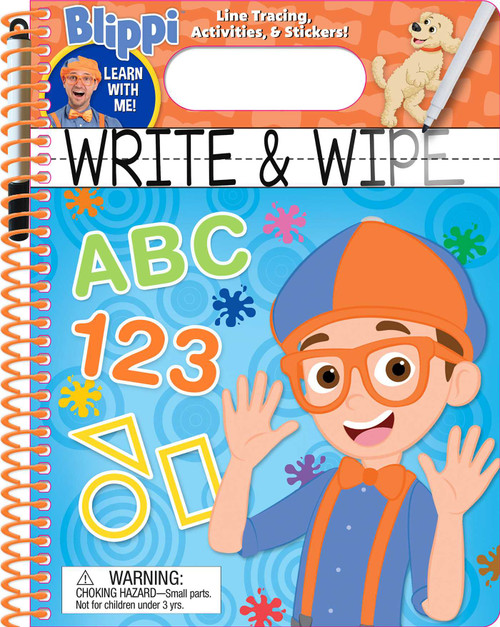 Blippi: Write and Wipe by Editors of Studio Fun International, 9780794449315