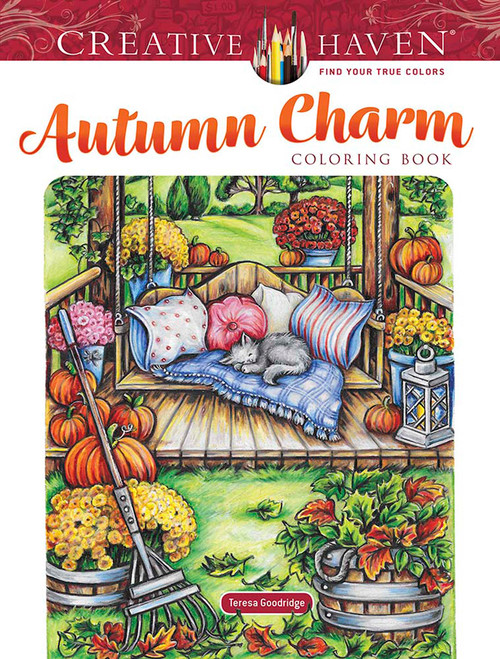 Creative Haven Autumn Charm Coloring Book by Teresa Goodridge, 9780486848518
