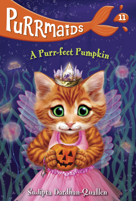 Purrmaids #11: A Purr-fect Pumpkin by Sudipta Bardhan-Quallen, Vivien Wu, 9780593433065