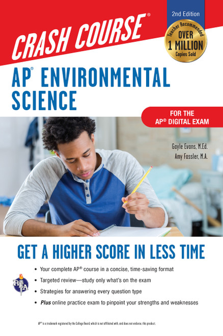 AP® Environmental Science Crash Course, Book + Online (Get a Higher Score in Less Time) by Gayle Evans, Amy Fassler, 9780738612560