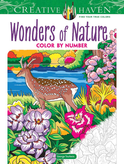 Creative Haven Wonders of Nature Color by Number by George Toufexis, 9780486849874