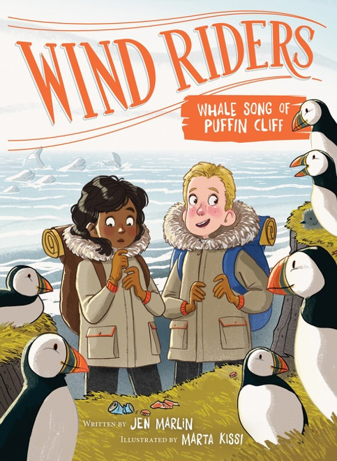 Wind Riders #4: Whale Song of Puffin Cliff by Jen Marlin, Marta Kissi, 9780063029392