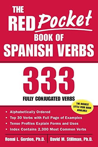 The Red Pocket Book of Spanish Verbs (333 Fully Conjugated Verbs) (Miniature Edition) by David M. Stillman, Ronni L. Gordon, 9780071421621