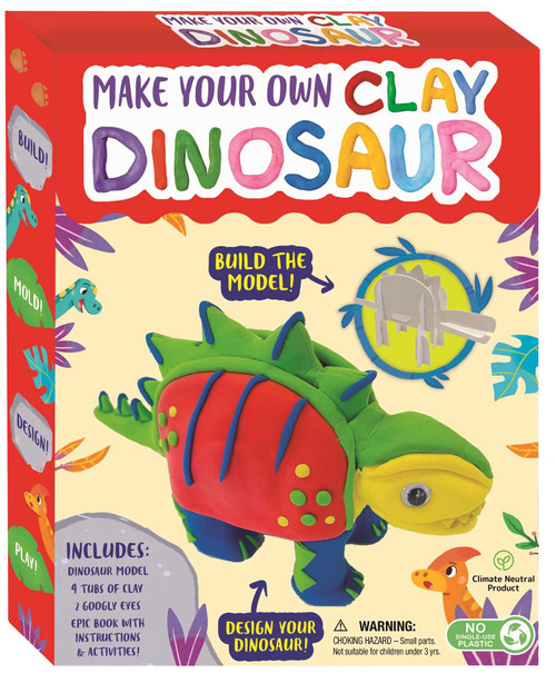 Make Your Own Clay Dinosaur (Craft Box Set for Kids) by IglooBooks, Gabriele Tafuni, 9781801086790