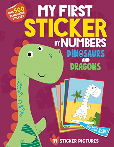 My First Sticker By Numbers: Dinosaurs and Dragons by Hazel Quintanilla, 9781728260686