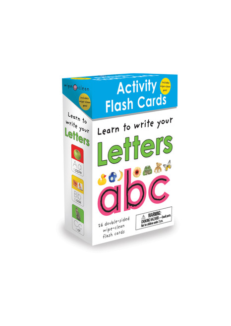 Wipe-Clean: Activity Flash Cards Letters (26 double-sided wipe-clean flash cards -- includes pen!) by Roger Priddy, 9780312498160