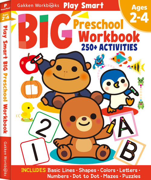 Play Smart Big Preschool Workbook Ages 2-4 (Over 250 Activities) by Gakken early childhood experts, 9784056211139