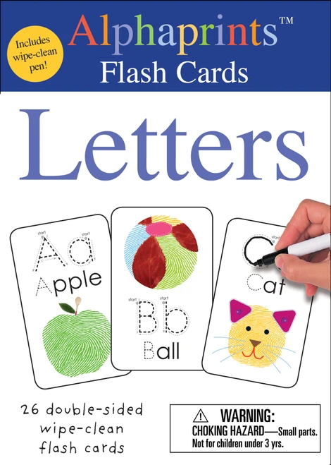 Alphaprints: Wipe Clean Flash Cards Letters by Roger Priddy, 9780312521899