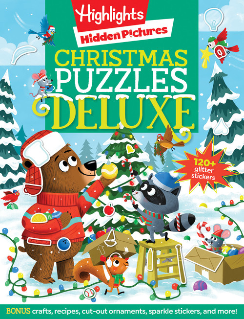 Christmas Puzzles Deluxe (Holiday-Themed Activity Book with Christmas Puzzles and Creative Crafts, Christmas Gift for Kids Ages 4-8) by Highlights, 9781644728413