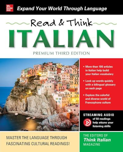 Read & Think Italian, Premium Third Edition by The Editors of Think Italian! Magazine, 9781260474558