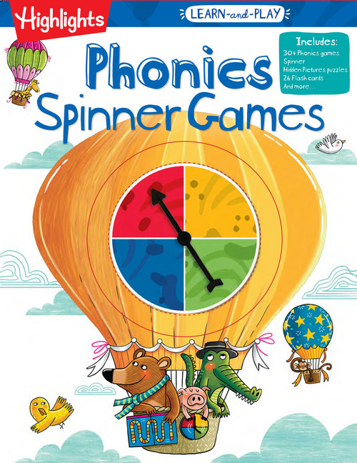 Highlights Learn-and-Play Phonics Spinner Games by Highlights Learning, 9781644728338