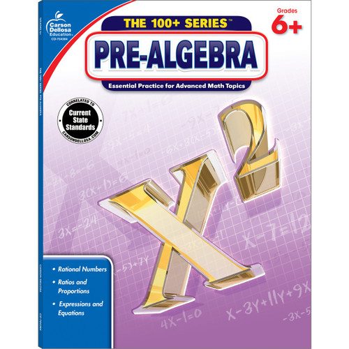 Pre-Algebra, Grades 6 - 8 by Carson Dellosa Education, 9781483800769