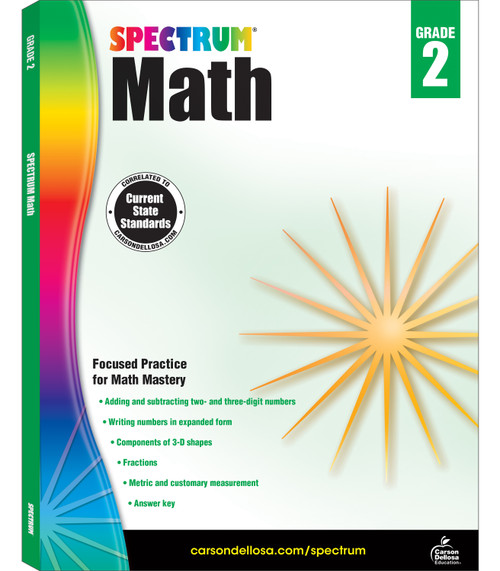 Spectrum Math Workbook, Grade 2 by Spectrum, 9781483808703