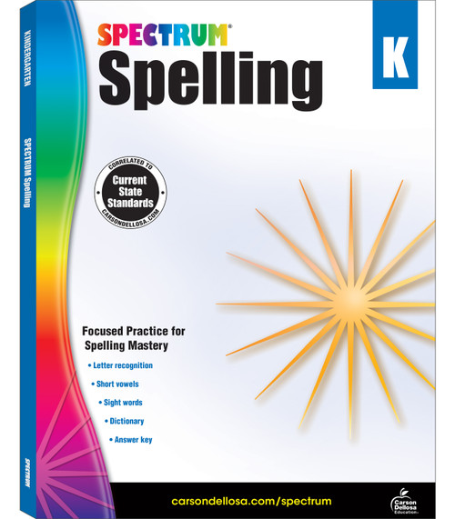 Spectrum Spelling, Grade K by Spectrum, 9781483811734