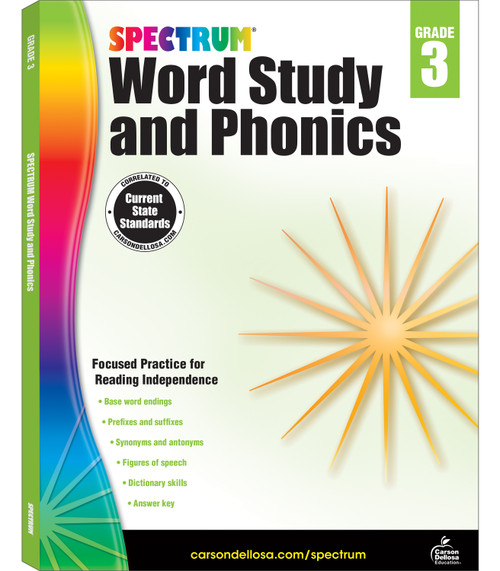 Spectrum Word Study and Phonics, Grade 3 by Spectrum, 9781483811840