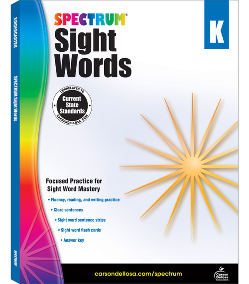 Spectrum Sight Words, Grade K by Spectrum, 9781483811888