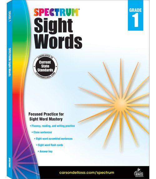 Spectrum Sight Words, Grade 1 by Spectrum, 9781483811895