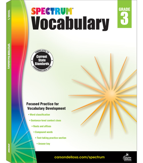 Spectrum Vocabulary, Grade 3 by Spectrum, 9781483811901