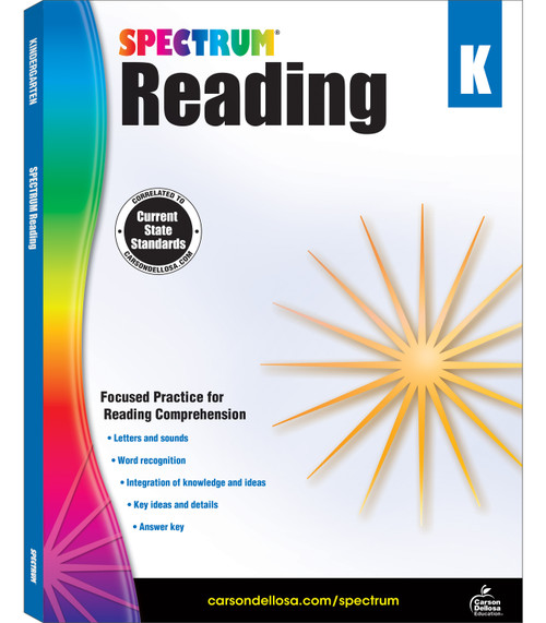 Spectrum Reading Workbook, Grade K by Spectrum, Carson Dellosa Education, 9781483812137