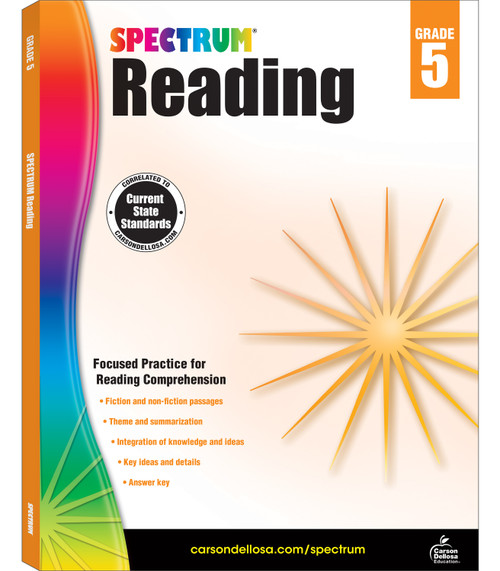 Spectrum Reading Workbook, Grade 5 by Spectrum, 9781483812182