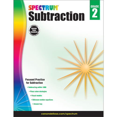 Subtraction, Grade 2 by Spectrum, Carson Dellosa Education, 9781483831084