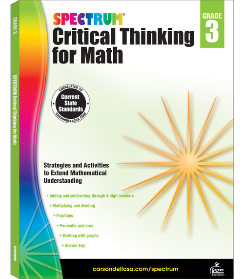 Spectrum Critical Thinking for Math, Grade 3 by Spectrum, 9781483835501