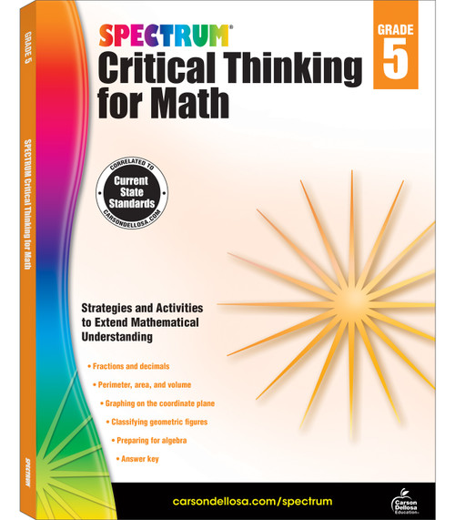 Spectrum Critical Thinking for Math, Grade 5 by Spectrum, 9781483835525