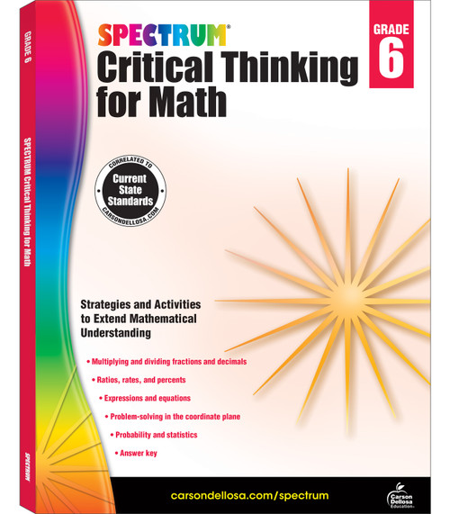 Spectrum Critical Thinking for Math, Grade 6 by Spectrum, 9781483835532