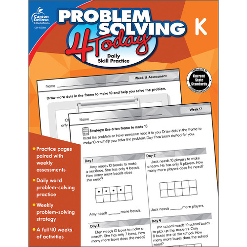 Problem Solving 4 Today, Grade K (Daily Skill Practice) by Jennifer B. Stith, 9781483850146