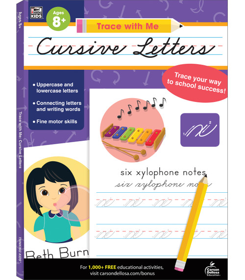 Trace with Me Cursive Letters by Thinking Kids, Carson Dellosa Education, 9781483851969