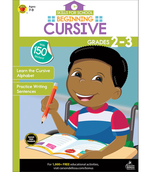 Beginning Cursive, Grades 2 - 3 by Brighter Child, Carson Dellosa Education, 9781483853635