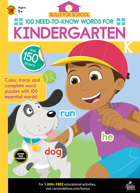 Skills for School 100 Need-to-Know Words for Kindergarten by Brighter Child, Carson Dellosa Education, 9781483853994