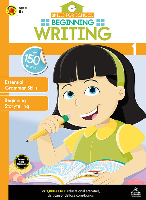 Skills for School Beginning Writing, Grade 1 by Brighter Child, Carson Dellosa Education, 9781483854014