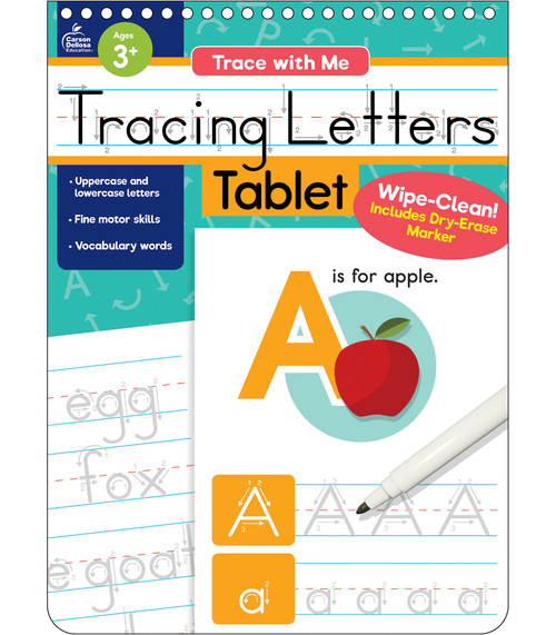 Trace with Me Tracing Letters Tablet by Carson Dellosa Education, 9781483855493