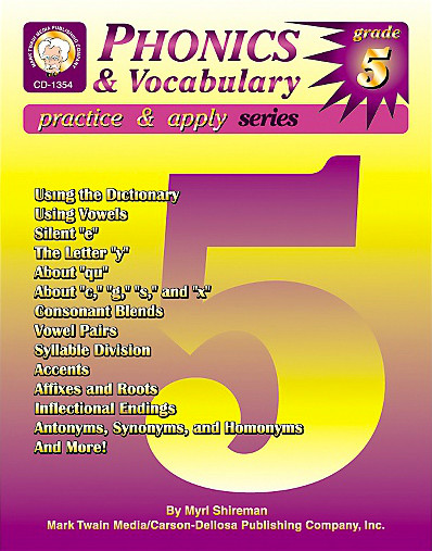 Phonics & Vocabulary Skills, Grade 5 by Myrl Shireman, 9781580371322